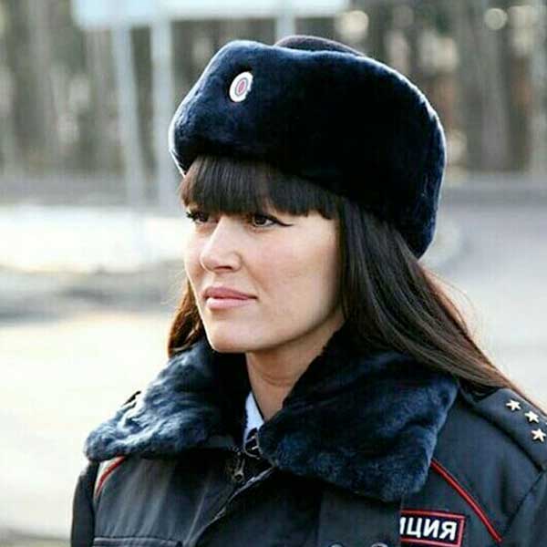 Шапка полиции зимняя женская форменная