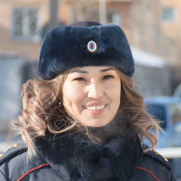 Шапка полиции зимняя женская форменная