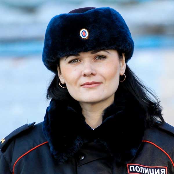 Шапка полиции зимняя женская форменная